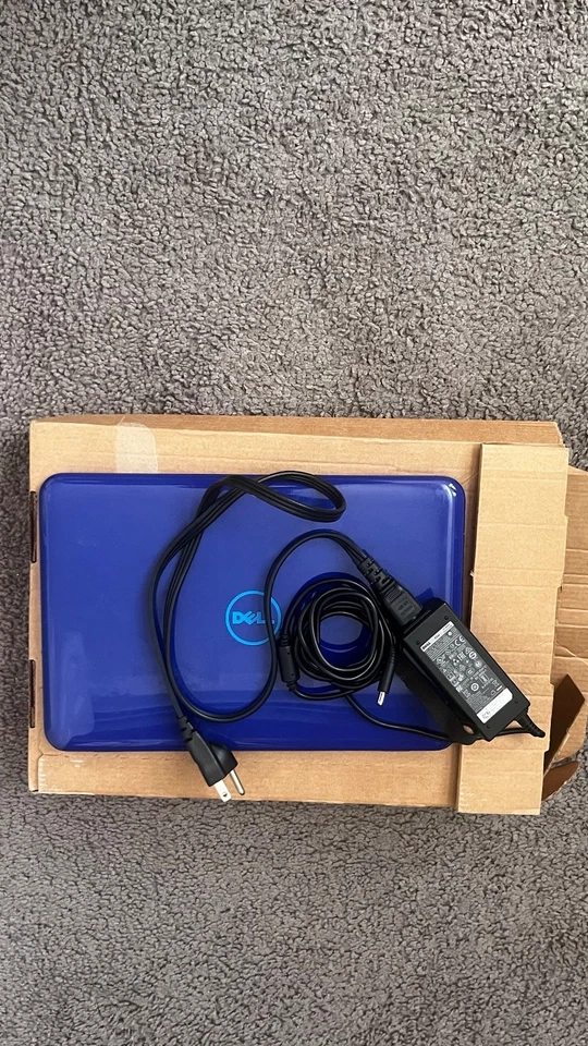 Dell 11.6" Inspiron 11 3000 Series Blue Laptop with Charger - Image 1 of 4