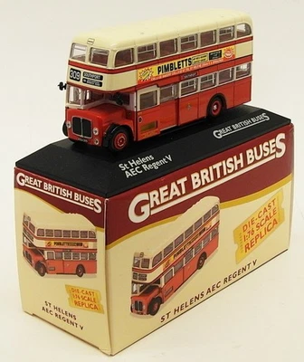 Atlas Editions 1/76 Scale Model Bus 4 655 124 - AEC Regent V St Helens - R309 - Image 1 of 3