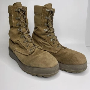 Stivali Belleville AFTW da uomo taglia 10R marrone Gore-Tex militari sicuri da volare made USA - Foto 1 di 13
