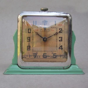 Vintage Texas Centennial Commerative Clock 1836-1936 Dallas Federal Govt. Bldg. - Picture 1 of 12