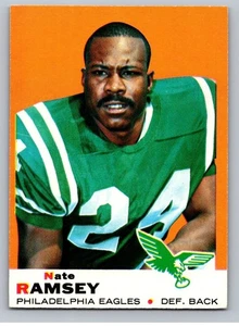 1969 Topps Football Set-Break #63 Nate Ramsey Eagles *WSC* - Imagen 1 de 2