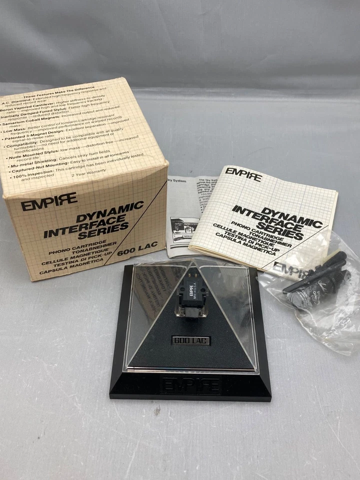 Cartucho giratorio Empire 600LAC Stylus incluido usado con caja manual Foto 1 de 4
