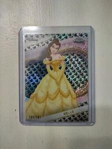 2025 Topps Chrome Disney Belle BLACK & WHITE MICKEY MOUSE REFRACTOR 101/101 - Picture 1 of 2