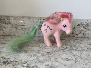 Vintage 1983 My Little Pony "PARASOL" Umbrellas Rainbow Hair Earth Pony MLP G1 - Picture 1 of 4
