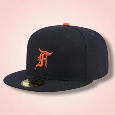 MLB New Fear of God x Detroit Tigers Baseball Cap Dark Navy Era 59FIFTY Fitted Hat