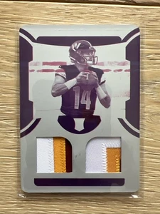 2022 National Treasures Sam Howell Rookie Duel Materials Printing Plate 1/1 - Picture 1 of 2