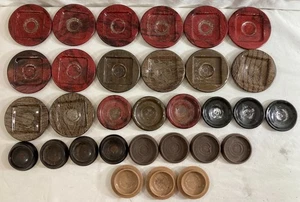 Lote de 31 protectores de piso de metal y plástico para muebles vintage - Imagen 1 de 4