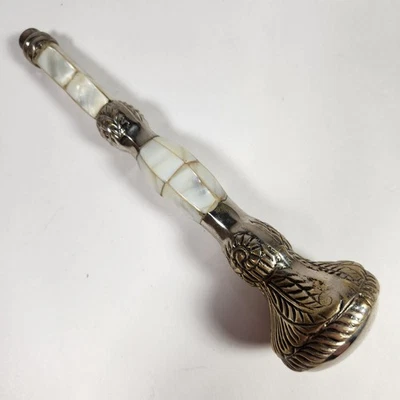 Sombrilla victoriana antigua vintage paraguas bastón mango mango fregona Foto 1 de 4