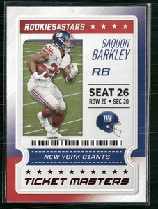 Biglietto 2020 Panini Rookies & Stars #18 Saquon Barkley Masters - Foto 1 di 2