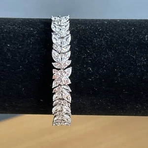 DQCZ Dimonique 925 Silver Stunning Slider Bracelet / Hallmarked  Unusual Design - Picture 1 of 13