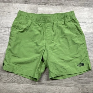 North Face Nylon Swim Trunks Bathing Suit Green Drawstring Men M 7" Inseam - Bild 1 von 10