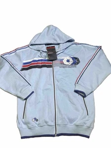 Vintage Y2K South Pole Sky Blue Zip-Up Grunge Skater Jacket Size XL NWT - Picture 1 of 10
