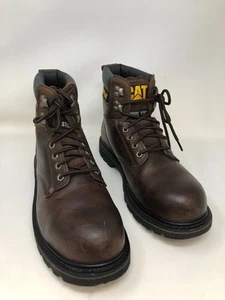 Calzado de gato para hombre segundo cambio punta de acero bota de trabajo marrón oscuro talla 11 CAT-P89586 - Imagen 1 de 4