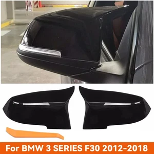 2x Tapas de cubierta de espejo estilo M3 negro para BMW F30 F31 320i 328i 330i 335i 340i NUEVO - Imagen 1 de 17