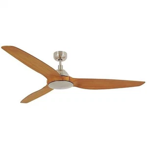 Lucci Air 211010010 60 in. Type A DC Ceiling Fan Brushed Chrome & Teak - Picture 1 of 1
