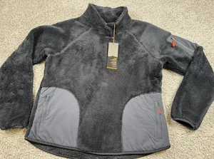 Orvis Womens Pullover Black Fleece Jacket Solid Performance Small - Picture 1 of 10