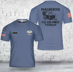 Custom Name US Air Force Pararescue Veteran AOP 3D T-shirt - Picture 1 of 2