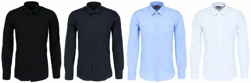 Hugo Boss Elisha Camicia Uomo Extra Slim-Fit Camicia IN Stretch-Baumwolle - Immagine 1 di 1