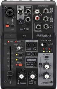 Yamaha AG03MK2 Black 6-Channel Live Streaming Mixer New! FREE USPS SHIPPING - Picture 1 of 1