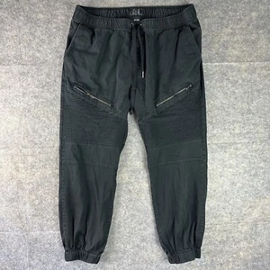 CSG Champs Sports Gear Pants Men’s 3XL Ribbed Knees Zip Pockets Y2K Black - Picture 1 of 16