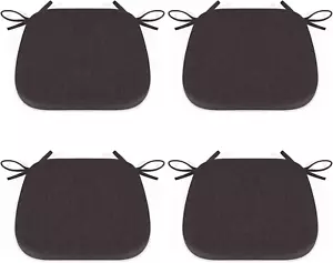Dining Chair Cushions Set of 4, Non Slip Seat Pads for Kitchen Chairs with Ties, - Picture 1 of 7