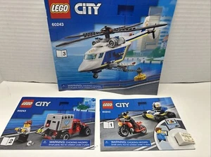LEGO Instrucciones Set 60243 Policía Helicóptero Persecución, Solo Folleto, Sin Ladrillos - Imagen 1 de 6