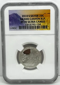 2010 S Silver Grand Canyon N.P. Washington Quarter - Picture 1 of 4
