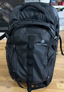 Eagle Creek Large Wheeled SMOOTH Rolling Duffle Backpack Gear Bag Luggage Black - Picture 1 of 13