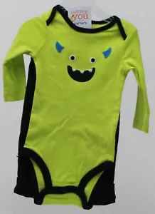 Halloween Carter's Green Monster Bodysuit Black Boo Pant Size 9 months NWT - Picture 1 of 2