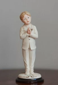 Giuseppe Armani Figurine First Communion Boy 1195C Sculpture Capodimonte Italy - Picture 1 of 10