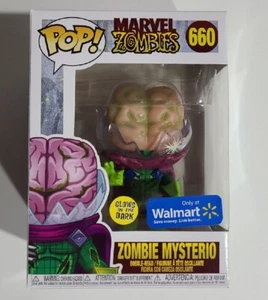 Funko Pop! Marvel Zombies #660 Zombie Mysterio GITD Walmart Exclusive W/Protecto - Picture 1 of 6