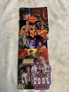 2000 Wwf Vending Machine Stickers Display Card The Rock Kane Kurt - Picture 1 of 5