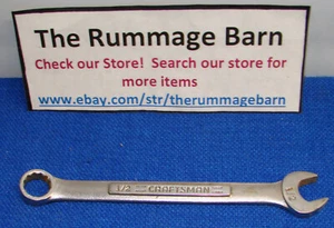 vintage CRAFTSMAN VA COMBINATION WRENCH --- 1/2" --- MADE IN USA --- 44695 - Picture 1 of 2