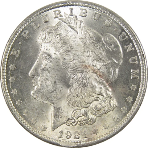 1921 Morgan Dollar Silver $1 Clipped Planchet Mint Error SKU:IPC818 Cover