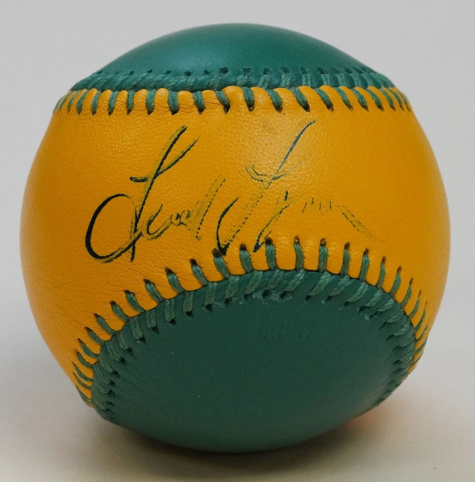 Fred Lynn Signed Spinneybeck Leather Baseball PSA/DNA COA Red Sox Angels Auto'd - Image 1 of 4