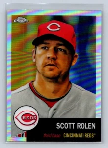 2022 Topps cromo platino refractor #224 Scott Rolen Cincinnati Reds Salón de la fama - Imagen 1 de 2