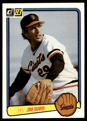 1983 Donruss - Jim Barr #398 - Image 1 of 2