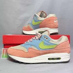 Nike Air Max 1 UK7.5 DV3196-800 Light Madder Root Vivid Green EUR42 US8.5 one qs - Picture 1 of 12