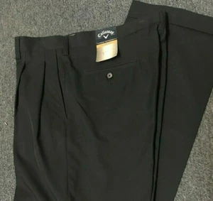 Men's Callaway Golf Classic Technology C-Tech Pants 34x32 Anthracite Pleated - Picture 1 of 2
