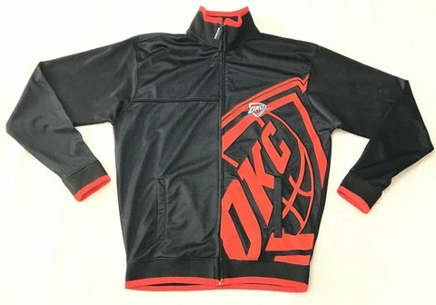 Oklahoma City Thunder Jacket UNK Blue Label Men's Medium OKC Cover