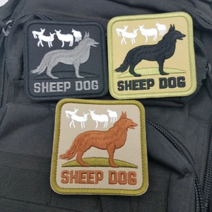 3PCS SHEEPDOG US USA ARMY K9 BADGE INFIDEL SWAT HOOK PATCH EMBROIDERED BADGE - Bild 1 von 5