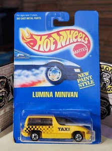 👓Hot Wheels 1995 TARJETA AZUL #259🔥Chevy LUMINA APV Minivan TAXI Amarillo⭐Básico Whl - Imagen 1 de 7
