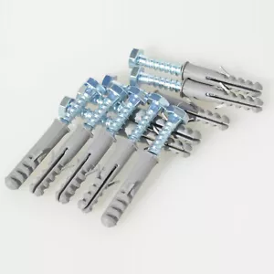 10X PERNOS COACH Y ENCHUFES RAW PARA SKY DISH/ LCD/PLASMA/SOPORTE DE PARED AÉREA - Imagen 1 de 4