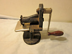 Vintage Black SINGER Pinking Hand Crank Machine 1930's USA- Fabric Cutter
