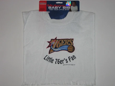 Philadelphia 76ers Terry Velour Pullover Towel Baby Bib FREE SHIPPING!! Cover