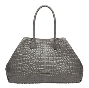 LIEBESKIND BERLIN Croco Chelsea Shopper L Shopper Tasche Rock dunkelgrau Neu