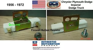 1956 - 72 All Chrysler Makes Models Concourse Ballast Resistor 2095501 MoPar USA - Picture 1 of 2