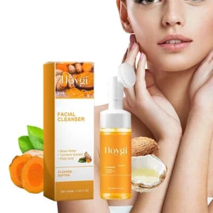 Limpiador facial iluminador con espuma de cúrcuma - ácido kójico de cúrcuma. L1W5 E1F5 - Imagen 1 de 16
