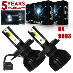 For Honda Foreman 400 95 96 450 1998-2004 LED Headlight H4 6000K White Bulbs P4C - Picture 1 of 10