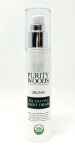 Purity Woods Organic Age-Defying Night Cream 1.7 oz / 50 mL - New/Sealed - Picture 1 of 3
